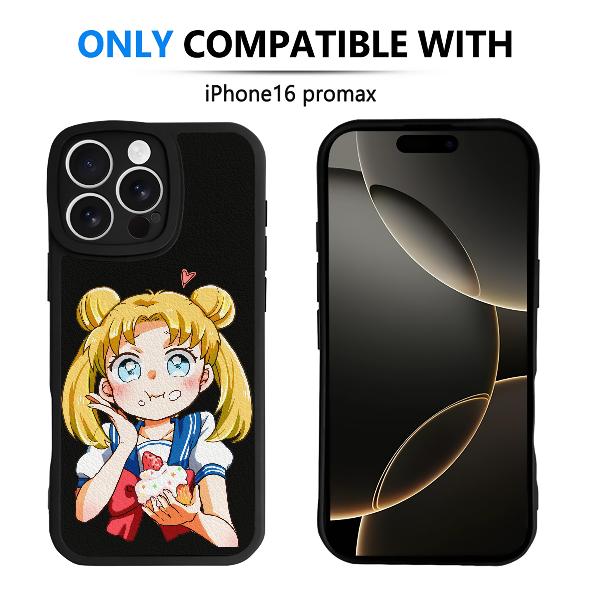（画像用） 美少女戦士セーラームーン 愛野 美奈子 あいの みなこ Sailor Moon Aino Minako 【iPhone 16シリーズ対応】シリコンスマホケース（レザー調） 材質：シリコン